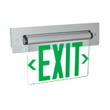 Nora Lighting - NX-815-LEDGCA - LED Edge-Lit Exit Sign - Exit - Green/Clear/Aluminum