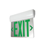 Nora Lighting - NX-812-LEDGMW - LED Edge-Lit Exit Sign - Exit - White