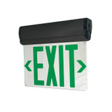 Nora Lighting - NX-812-LEDGMB - LED Edge-Lit Exit Sign - Exit - Black