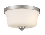 Minka-Lavery - 4927-84 - Two Light Flush Mount - Shyloh - Brushed Nickel
