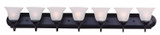 Maxim - 8016FTOI - Seven Light Bath Vanity - Essentials - 801x - Oil Rubbed Bronze