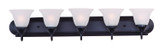 Maxim - 8015FTOI - Five Light Bath Vanity - Essentials - 801x - Oil Rubbed Bronze