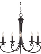Maxim - 70005OI - Five Light Chandelier - Loft - Oil Rubbed Bronze