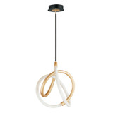 ET2 - E25092-01BKGLD - LED Mini Pendant - Mobius - Black / Gold