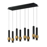 ET2 - E24758-BKGLD - LED Linear Pendant - Reveal - Black / Gold