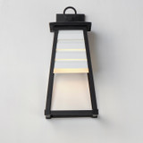 Maxim - 40634WTBK - One Light Outdoor Wall Sconce - Shutters - White / Black