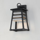 Maxim - 40632WZBK - One Light Outdoor Wall Sconce - Shutters - Weathered Zinc/Black
