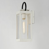 Maxim - 40314CLWTBK - One Light Outdoor Wall Sconce - Nassau Vivex - White / Black