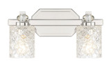 Minka-Lavery - 2612-77 - Two Light Bath Vanity - Crystal Kay - Chrome
