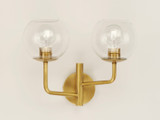 Maxim - 38412CLNAB - Two Light Bath Vanity - Branch - Natural Aged Brass
