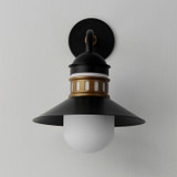 Maxim - 35124SWBKAB - One Light Outdoor Wall Sconce - Admiralty - Black / Antique Brass