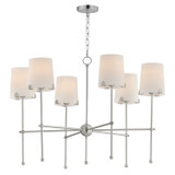 Maxim - 32366WTSN - Six Light Chandelier - Huntington - Satin Nickel