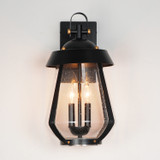 Maxim - 30624CDBKAB - Two Light Outdoor Wall Sconce - Mariner - Black / Antique Brass