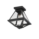 Maxim - 30560CLBK - One Light Flush Mount - Prism - Black