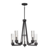 Maxim - 30315CRAR - Five Light Chandelier - Delos - Anthracite