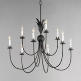 Maxim - 2889AR - Nine Light Chandelier - Paloma - Anthracite