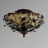 Maxim - 2859OI - Three Light Semi-Flush Mount - Elegante - Oil Rubbed Bronze