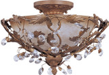 Maxim - 2859EG - Three Light Semi-Flush Mount - Elegante - Etruscan Gold