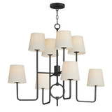 Maxim - 27728OFCHL - Eight Light Chandelier - Paoli - Charcoal Bronze