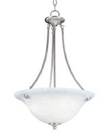 Maxim - 2682MRSN - Three Light Pendant - Malaga - Satin Nickel
