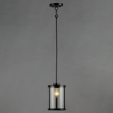 Maxim - 25252CLBK - One Light Pendant - Sentinel - Black