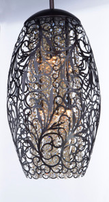 Maxim - 24153BCGS - One Light Mini Pendant - Arabesque - Golden Silver