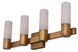 Maxim - 22414SWNAB - Four Light Bath Vanity - Contessa - Natural Aged Brass