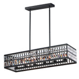 Maxim - 21817BCBK - Six Light Linear Pendant - Madeline - Black