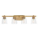 Maxim - 21384CLNAB - Four Light Bath Vanity - Cubos - Natural Aged Brass