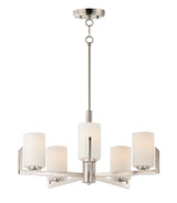 Maxim - 21286SWSN - Five Light Chandelier - Dart - Satin Nickel
