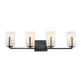 Maxim - 21284SWBK - Four Light Bath Vanity - Dart - Black