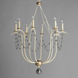 Maxim - 20488ECVG - Eight Light Chandelier - Formosa - Ecru/Venetian Gold