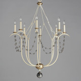Maxim - 20488ECVG - Eight Light Chandelier - Formosa - Ecru/Venetian Gold