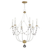 Maxim - 20486ECVG - Six Light Chandelier - Formosa - Ecru/Venetian Gold