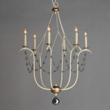 Maxim - 20486ECVG - Six Light Chandelier - Formosa - Ecru/Venetian Gold