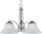 Maxim - 20094FTSN - Three Light Chandelier - Aurora - Satin Nickel