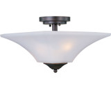 Maxim - 20091FTOI - Two Light Semi-Flush Mount - Aurora - Oil Rubbed Bronze