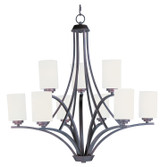 Maxim - 20036SWOI - Nine Light Chandelier - Deven - Oil Rubbed Bronze