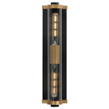 Maxim - 16122CRBKAB - Two Light Outdoor Wall Sconce - Opulent - Black / Antique Brass