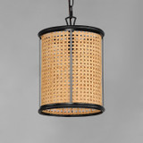 Maxim - 14471NABK - One Light Pendant - Cane - Black