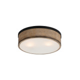 Maxim - 14440DWBK - Two Light Flush Mount - Franklin - Driftwood / Black