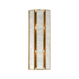 Maxim - 12801CZNAB - Two Light Wall Sconce - Miramar - Capiz / Natural Aged Brass