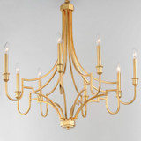Maxim - 12788GL - Eight Light Chandelier - Normandy - Gold Leaf