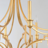 Maxim - 12788GL - Eight Light Chandelier - Normandy - Gold Leaf