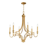 Maxim - 12786GL - Six Light Chandelier - Normandy - Gold Leaf