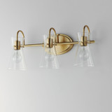 Maxim - 12483CLNAB - Three Light Bath Vanity - Ava - Natural Aged Brass