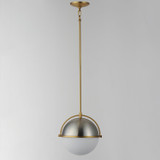Maxim - 12412SWSNSBR - One Light Pendant - Duke - Satin Nickel / Satin Brass