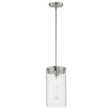 Maxim - 12408CLSN - One Light Pendant - Pinn - Satin Nickel