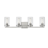 Maxim - 12404CLSN - Four Light Bath Vanity - Pinn - Satin Nickel