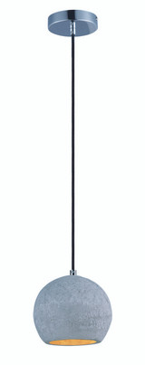 Maxim - 12390GYPC - LED Pendant - Crete - Polished Chrome